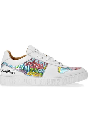 Philipp Plein Graffiti-print lace-up sneakers