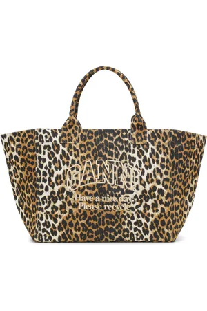 Ganni Oversized canvas tote bag