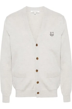 Maison Kitsuné Bold Fox Head wool cardigan