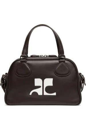 Courrèges Reedition leather bowling bag