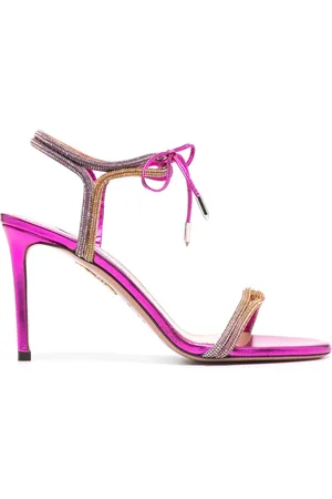 Aquazzura 100mm crystal-embellished sandals
