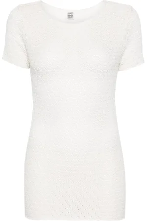 Totême Crochet short-sleeved top
