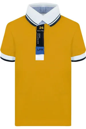 Lapin House Logo-tape cotton polo shirt