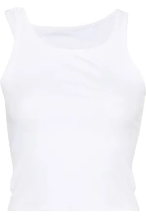 Maison Margiela Ribbed cropped tank top