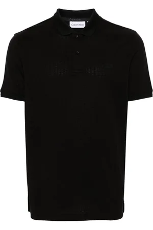 Calvin Klein Logo-patch cotton polo shirt