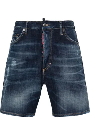 Dsquared2 Dark Easy Ripped Wash Marine shorts
