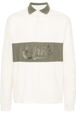 Drôle de Monsieur Logo-embroidered polo shirt