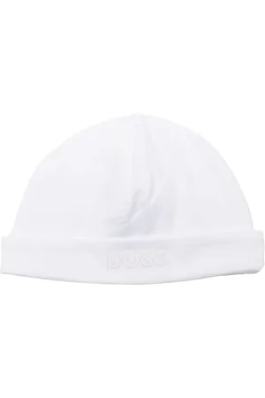 HUGO BOSS Logo-embroidered jersey beanie