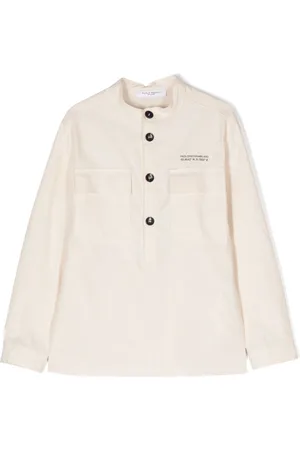 Paolo Pecora Logo-printed cotton-blend shirt