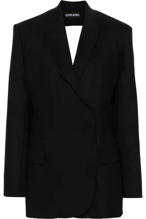 DAVID KOMA Cut-out detail tailored blazer