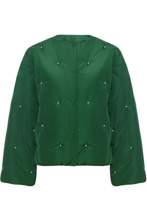 Sleeper Faux pearl-embellished bomber jacket
