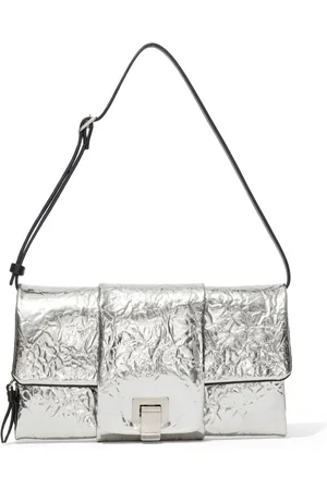 Proenza Schouler Flip metallic-effect leather shoulder bag