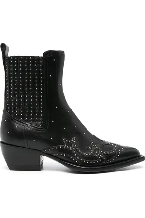 Golden Goose Stud-embellished leather boots