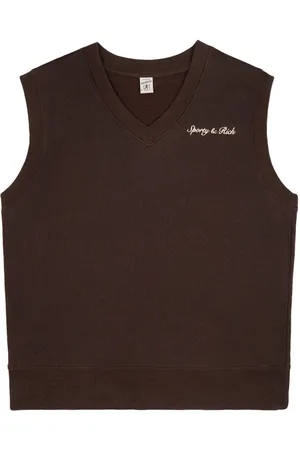 Sporty & Rich Syracuse embroidered cotton vest