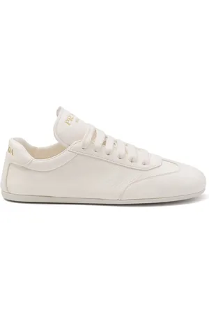 Prada Logo-print leather sneakers