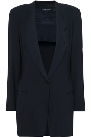 Giorgio Armani Single-breasted fluid blazer