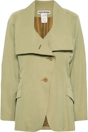 Issey Miyake Layered-lapels twill blazer