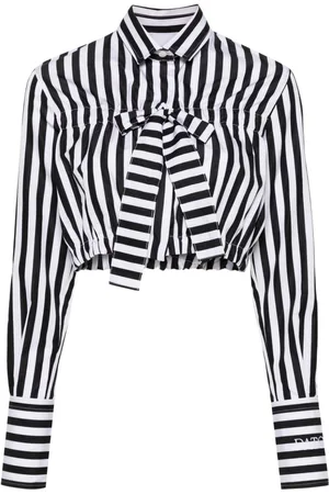 Patou Bow-detail cropped blouse