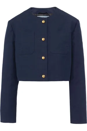 Prada Single-breasted cropped jacket