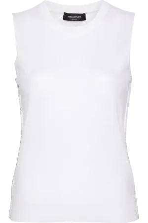 Fabiana Filippi Lurex-detail fine-knit top