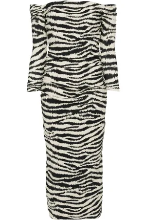 CHIARA BONI Zebra-print jersey dress