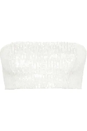 Atu Body Couture Sequined bandeau-style top