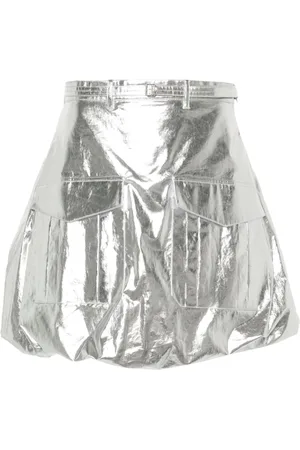 Paco rabanne A-line metallic mini skirt