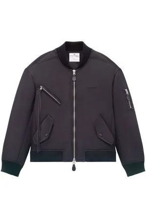 Courrèges Logo-embroidered bomber jacket