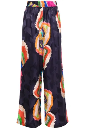 Rianna + Nina Melina jacquard silk trousers