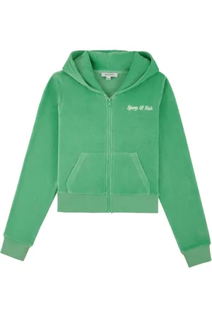 Sporty & Rich Italic Logo cotton hoodie