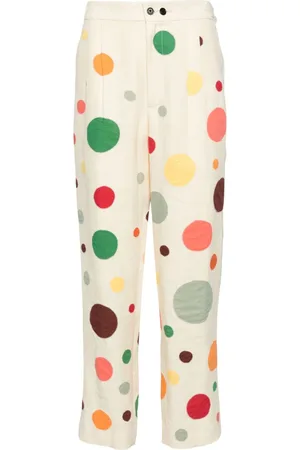 BODE Dotted straight-leg trousers
