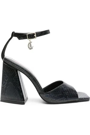 Roberto Cavalli 110mm snakeskin-effect sandals