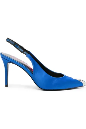 Roberto Cavalli 95mm satin slingback pumps