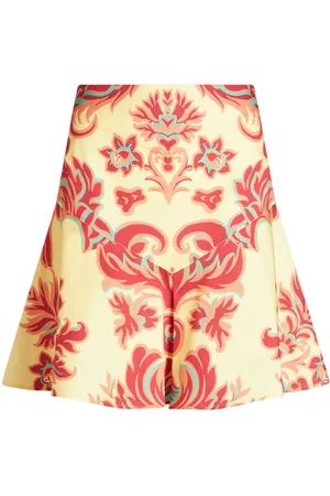 Etro Venus-print poplin miniskirt