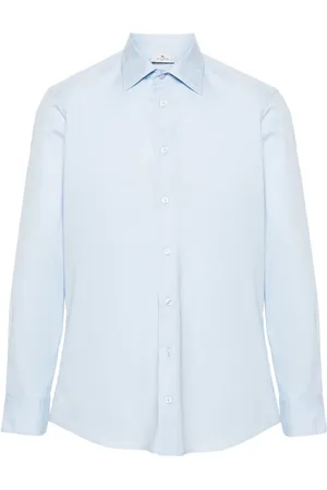 Etro Spread-collar poplin shirt