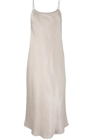 Vince Satin midi slip dress