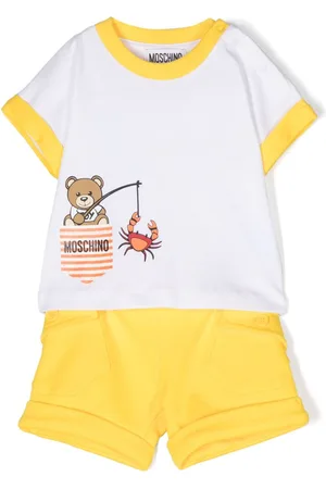 Moschino Logo-print cotton shorts set