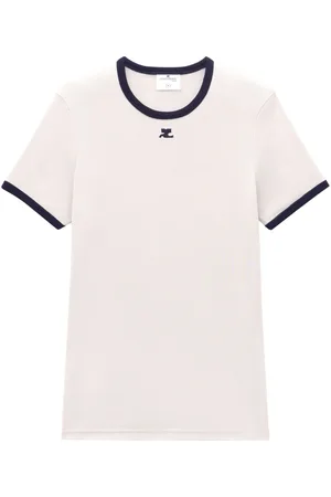 Courrèges Logo-appliqué T-shirt
