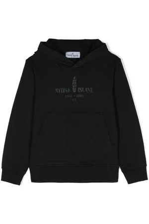 Stone Island Logo-print cotton hoodie