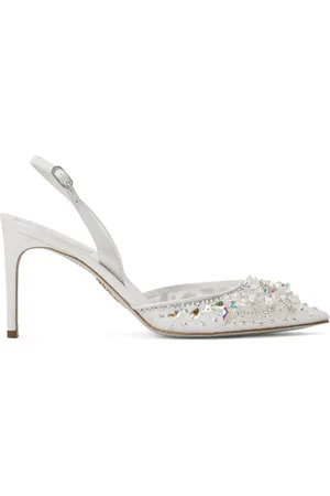 RENE CAOVILLA Cinderella 80mm leather pumps