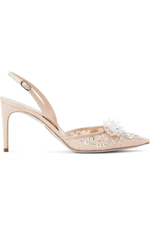 RENE CAOVILLA Cinderella 80mm leather pumps