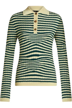 Etro Striped knit polo shirt
