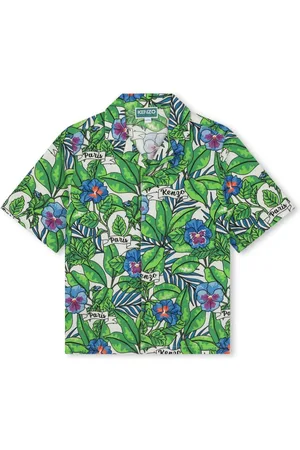 Kenzo Floral-print cotton shirt