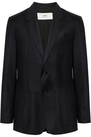 Ami Single-breasted virgin wool blazer