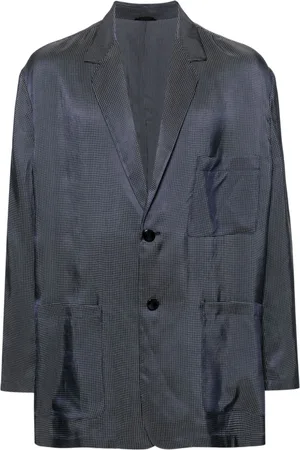 Giorgio Armani Patterned-jacquard shirt jacket