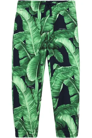 Dolce & Gabbana Banana leaf-print cotton jogging bottoms