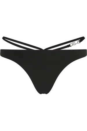 Karl Lagerfeld Signature strap-detail bikini bottoms