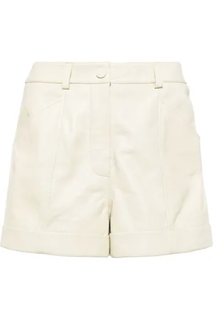 YVES SALOMON High-waist leather shorts