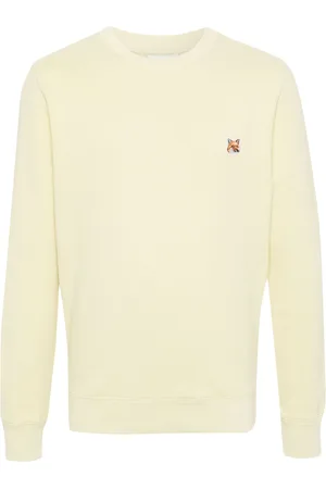 Maison Kitsuné Fox-patch cotton sweatshirt