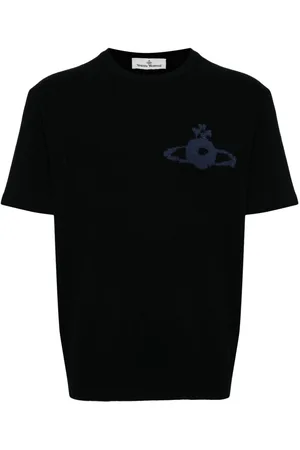 Vivienne Westwood Orb-logo knitted wool-cashmere T-shirt